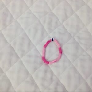 Pink heart bracelet